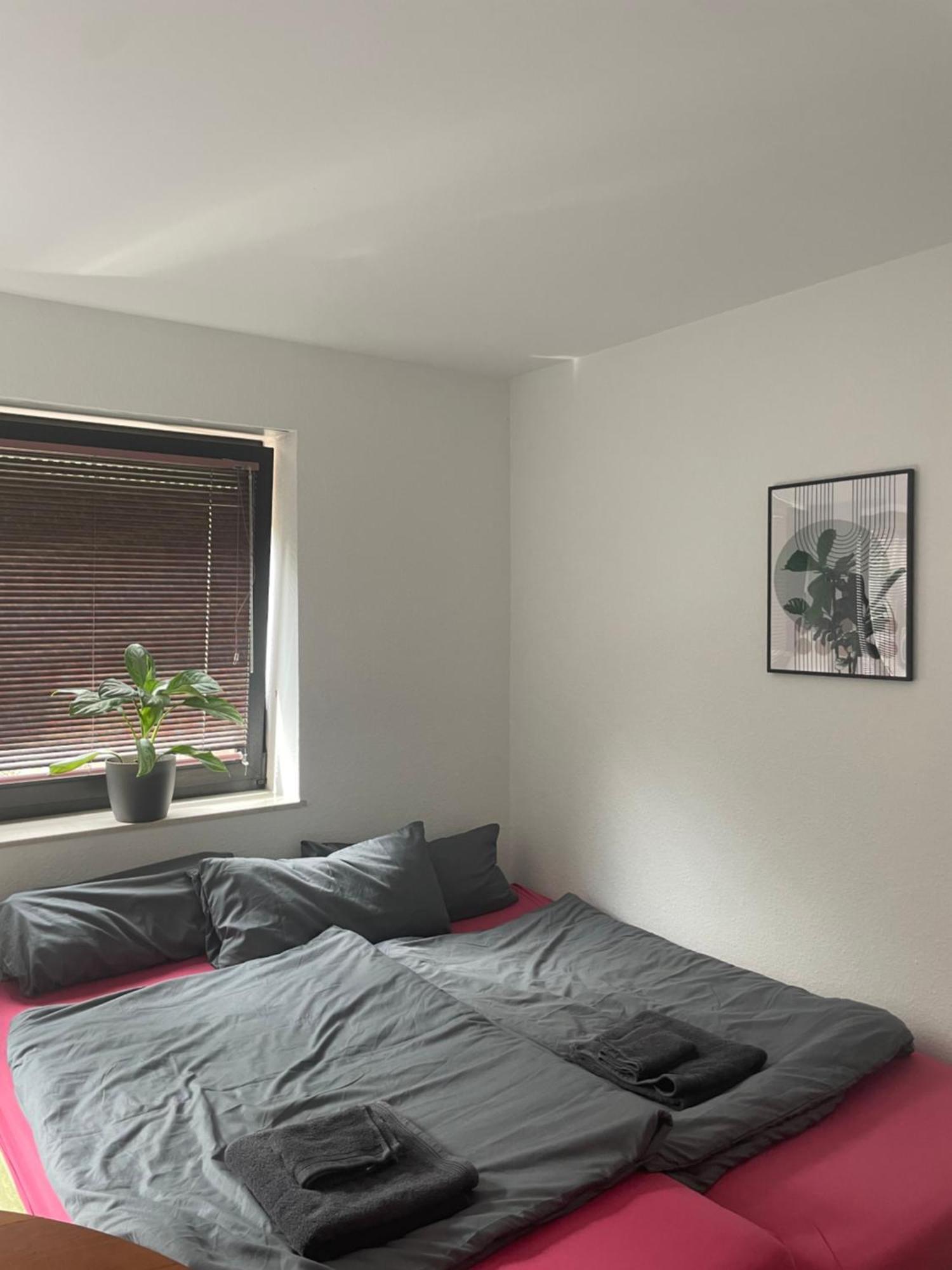 Schoenes Apartment Mit Terrasse Im Steingarten Bad Vilbel Bagian luar foto