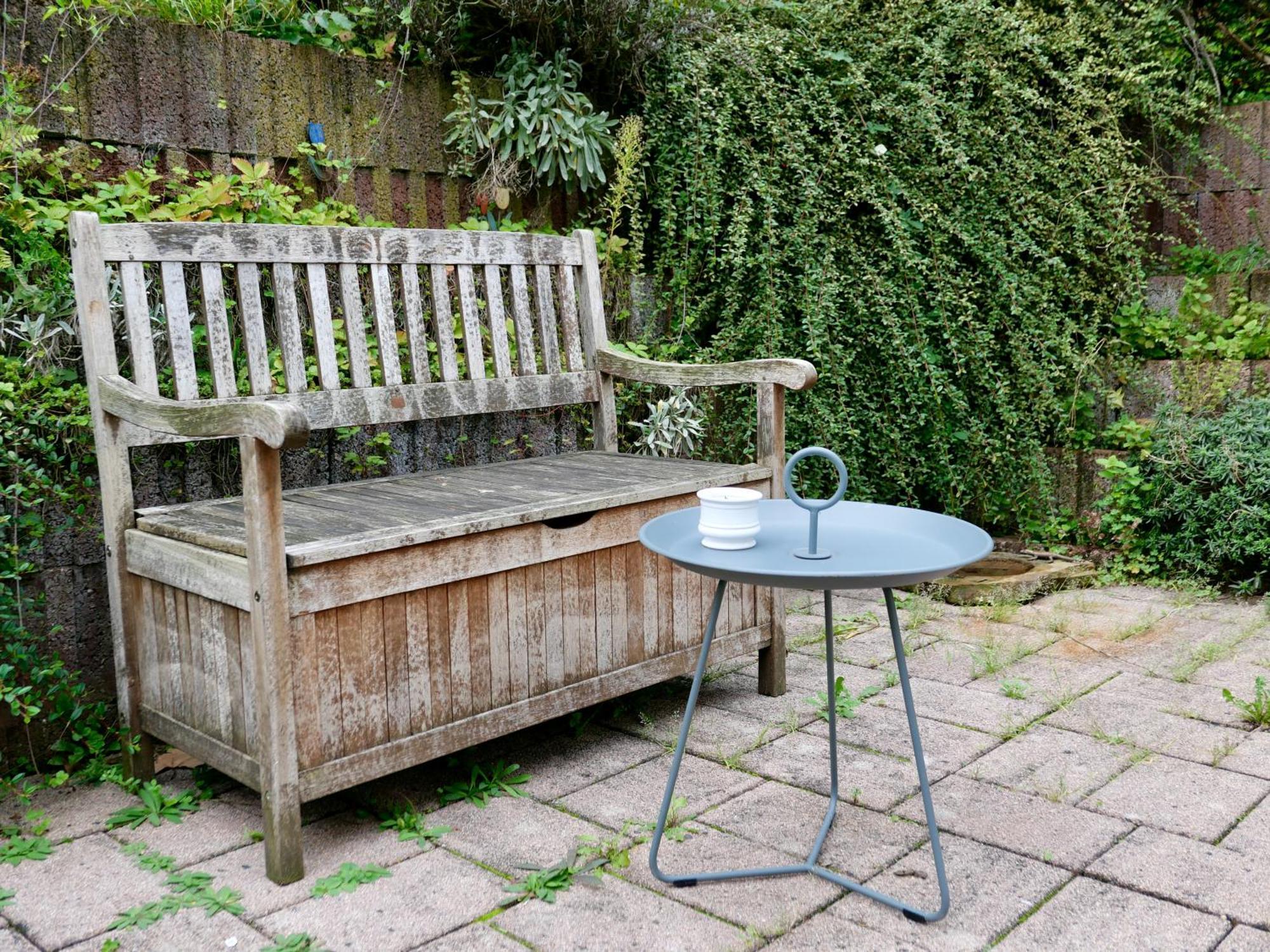 Schoenes Apartment Mit Terrasse Im Steingarten Bad Vilbel Bagian luar foto